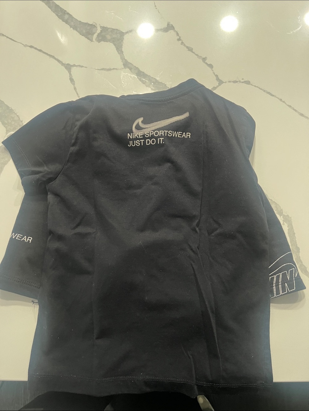 Nike Black Shorts and t-shirtwith White Logo Graphics - Picture 3 of 4